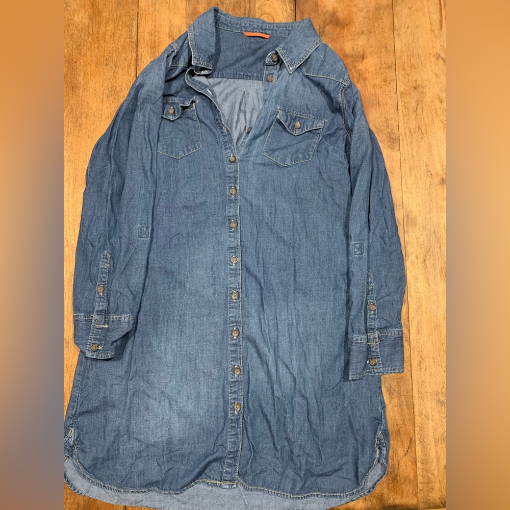 GAP jean shirt dress